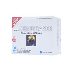 Cetecologita 800mg - Điều trị chứng chóng mặt, thiếu máu cục bộ cấp, thiếu máu hồng cầu liềm, nghiện rượu, bổ trợ trong điều trị giật rung cơ (Hộp 10 vỉ x 10 viên)