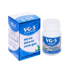 VG-5 - Hạ men gan, tăng cường chức năng gan, phục hồi tế bào gan (Hộp 1 lọ 40 viên)
