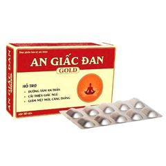 Thức phẩm bảo vệ sức khoẻ An Giấc Đan GOLD - Hỗ trợ dưỡng tâm, an thần (Hộp 3 vỉ x 10 viên nang)