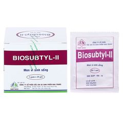 Biosubtyl-II - Điều trị tiêu chảy, viêm ruột cấp và mạn tính. Rối loạn tiêu hóa, đi ngoài phân sống (Hộp 25 gói x 1g)