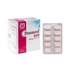 Ibumed 400 - Giảm đau, hạ sốt, kháng viêm (Hộp 10 vỉ x 10 viên)