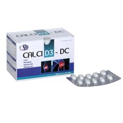 CALCI D3-DC - Hỗ trợ xương chắc khỏe, phát triển chiều cao ở trẻ em, ngừa loãng xương (Hộp 6 vỉ x 10 viên)