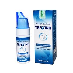 Dung dịch vệ sinh mũi Traxina - Giảm nghẹt mũi, số mũi (Hộp 1 chai 70ml)