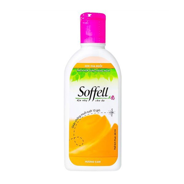 Kem xua muỗi soffell 13 LT mosquito repellent Orange peel Chống mu
