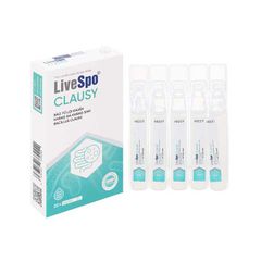 LiveSpo Clausy - Dung dịch bào tử lợi khuẩn kháng đa kháng sinh (Hộp 20 ống x 5ml)