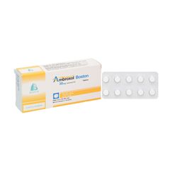 Ambroxol Boston 30mg - Thuốc tiêu chất nhầy đường hô hấp (Hộp 3 vỉ x 10 viên)
