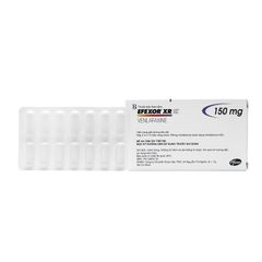 Efexor XR 150mg - Điều trị rối loạn trầm cảm, rối loạn lo âu toàn thể, rối loạn lo âu xã hội (Hộp 2 vỉ x 14 viên)