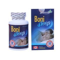 Thực phẩm bảo vệ sức khỏe BoniSleep+ - Hỗ trợ an thần, giảm stress, ngủ ngon (Hộp 1 lọ 30 viên)