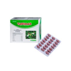 Tadimax Danapha - Hỗ trợ điều trị u xơ tiền liệt tuyến (phì đại lành tính tuyến tiền liệt), u xơ tử cung (Hộp 2 vỉ x 21 viên nén bao phim) (CSCN)