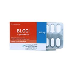 Bloci 500mg - Điều trị các nhiễm khuẩn (Hộp 2 vỉ x 8 viên)