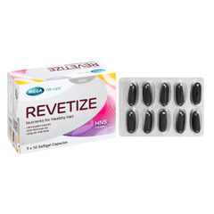 Revetize - Hỗ trợ giảm rụng tóc và duy trì tóc khỏe (Hộp 3 vỉ x 10 viên)