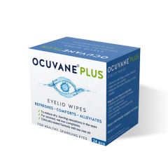 Ocuvane Plus - Gạc lau mi mắt cho người lớn (Hộp 24 miếng)