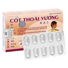 Cốt Thoái Vương - Hỗ trợ làm giảm các triệu chứng do viêm thoái hóa khớp, đau nhức khớp do khô khớp (Hộp 3 vỉ x 10 viên)