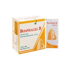 Bosphagel B 12.38g - Điều trị cơn đau, bỏng rát và tình trạng khó chịu do acid gây ra ở dạ dày hoặc thực quản (Hộp 30 gói x 20g)