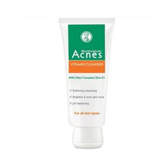 Kem rửa mặt Mentholatum Acnes Vitamin Cleanser - Làm sạch, sáng da, mờ sẹo thâm (Tuýp 100g)