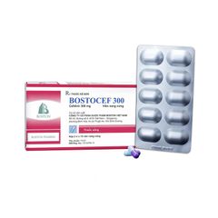 Bostocef 300 - Điều trị nhiễm khuẩn ở mức độ nhẹ và vừa (Hộp 2 vỉ x 10 viên)