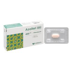 Azoltel 400mg - Điều trị giun, sán (Hộp 1 vỉ x 1 viên)