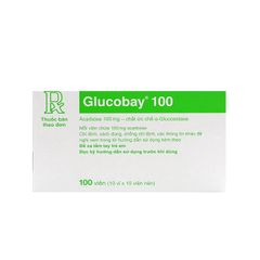 Glucobay 100mg - Điều trị đái tháo đường tuýp 2 (Hộp 10 vỉ x 10 viên)