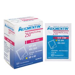 Augmentin 250mg/31,25mg - Điều trị nhiễm khuẩn (Hộp 12 gói)