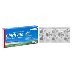 Clarityne 10mg - Điều trị viêm mũi dị ứng, mề đay mạn tính (Hộp 1 vỉ x 10 viên)