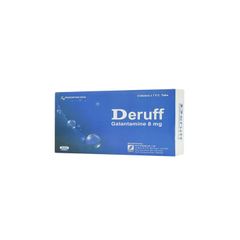 Deruff 8mg - Điều trị chứng sa sút trí tuệ từ nhẹ đến trung bình trong bệnh Alzheimer (Hộp 4 vỉ x 7 viên)