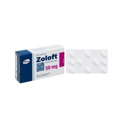 Zoloft 50mg - Điều trị rối loạn trầm cảm nặng, rối loạn lo âu toàn thể, rối loạn ám ảnh cưỡng chế (Hộp 3 vỉ x 10 viên)