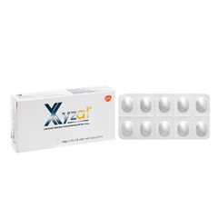 Xyzal 5mg - Viêm mũi dị ứng, mày đay mạn tính (Hộp 1 vỉ x 10 viên)