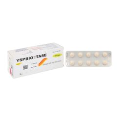 YSPBiotase - Enzym hỗ trợ tiêu hóa (Hộp 10 vỉ x 10 viên nén nhai)