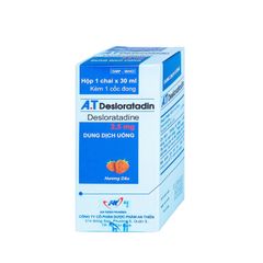 A.T Desloratadin 2.5mg - Điều trị viêm mũi dị ứng, mề đay mạn tính (Hộp 1 chai 30ml)