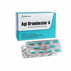 Agi-Bromhexine 4 - Làm giảm độ nhớt của chất nhầy trong đường thở (Hộp 10 vỉ x 10 viên)