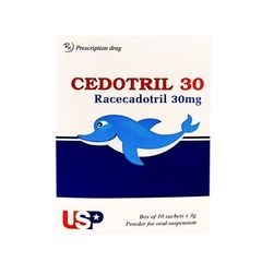 Cedotril 30 - Điều trị triệu chứng tiêu chảy ở trẻ em (Hộp 10 gói x 3,0g)