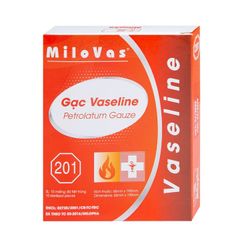 Gạc tiệt trùng Vaseline Milovas Milopha (Hộp 10 miếng)