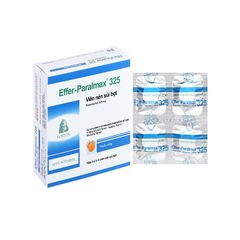 Effer-paralmax 325mg - Điều trị các chứng đau và sốt từ nhẹ đến vừa (Hộp 5 vỉ x 4 viên)