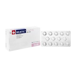 Beatil 4mg/5mg - Điều trị tăng huyết áp, bệnh mạch vành ổn định (Hộp 3 vỉ x 10 viên)