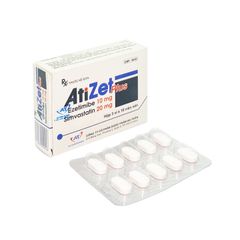 Atizet plus - Điều trị tăng cholesterol máu (Hộp 3 vỉ x 10 viên)