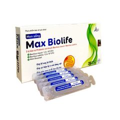 Men sống Max Biolife - Bổ sung lợi khuẩn, cải thiện hệ vi sinh đường ruột (Hộp 20 ống)