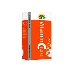 Thực phẩm bảo vệ sức khỏe Sunlife Vitamin C 1000 - Bổ sung vitamin C cho cơ thể, hỗ trợ chống oxy hoá (Hộp 2 tuýp x 20 viên)