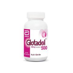 Glotadol 500 - Hạ sốt, giảm đau từ nhẹ đến vừa (Hộp 1 lọ x 200 viên)