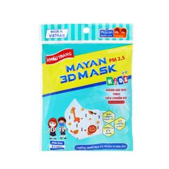 Khẩu trang y tế Mayan 3D PM 2.5 dành cho trẻ em (Gói 5 cái)