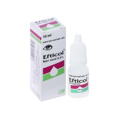 Efticol 0.9% - Dung dịch nhỏ mắt, rửa mắt, trị nghẹt mũi, sổ mũi (Hộp 1 chai 10ml)