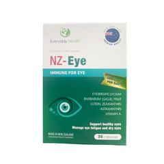 Thực phẩm bảo vệ sức khỏe NZ-Eye - Giúp tăng cường thị lực, giảm khô mắt, mỏi mắt (Hộp 1 lọ 30 viên)