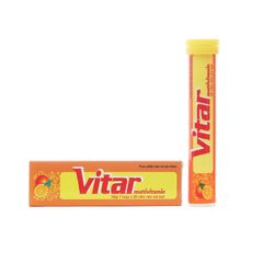Vitar multivitamin - Bổ sung vitamin và khoáng chất cho cơ thể, giúp cơ thể khỏe mạnh và hỗ trợ tăng cường sức đề kháng (Hộp 1 tuýp x 20 viên)
