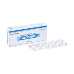 Alcomet 500mg - Chỉ định trong nhiễm độc rượu cấp tính, gan nhiễm mỡ do rượu (Hộp 3 vỉ x 10 viên)