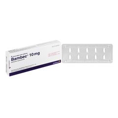 Bambec 10mg - Điều trị hen phế quản, viêm phế quản mãn tính (Hộp 3 vỉ x 10 viên)