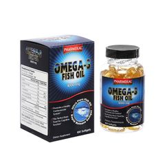 Omega 3 Pharmekal - Cung cấp dinh dưỡng phòng ngừa bệnh động mạch vành, giúp sáng mắt, giảm mệt mỏi cho mắt (Hộp 100 viên)