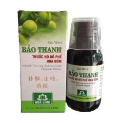 Thuốc ho Bảo Thanh - Bổ phế, trừ ho, hoá đờm (Hộp 1 chai 90ml)