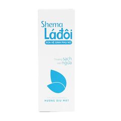 Shema Lá đôi (Hương dịu mát - màu xanh) - Sữa rửa vệ sinh phụ nữ (Hộp 1 chai 200ml) (CSCN)