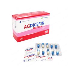 Agdicerin 50mg - Điều trị triệu chứng cho các bệnh nhân thoái hóa khớp hông hoặc gối (Hộp 3 vỉ x 10 viên nang)