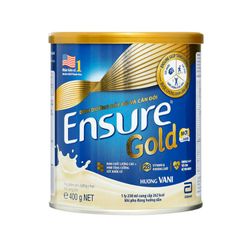 Sữa bột Abbott Ensure Gold (hương vani) - Bổ sung dinh dưỡng đầy đủ và cân đối (Hộp 400g)