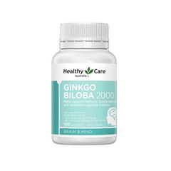 Thực phẩm bảo vệ sức khỏe Healthy Care Ginkgo Biloba 2000mg - Hỗ trợ tăng cường khả năng hoạt động của não (Chai 100 viên)